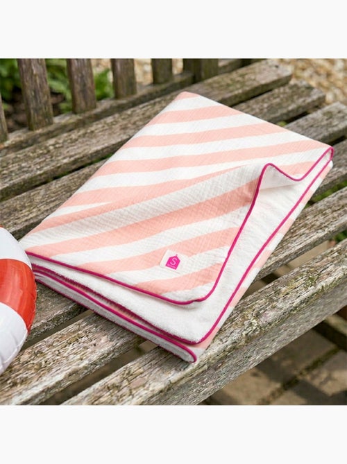Dubbele bad- en strandhanddoek van bedrukte katoenen gaas - Kiabi Dubbele bad- en strandhanddoek van bedrukte katoenen gaas - Kiabi