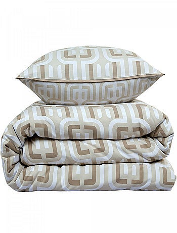Dubbele beddengoedset Tara met retro print en omkeerbaar Future Home