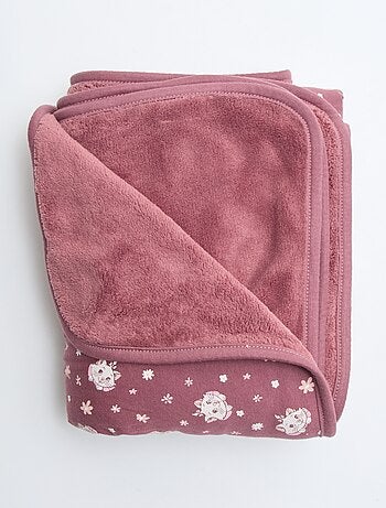 Dubbelzijdig deken van katoenjersey 'Disney' 'Marie' 80x100 cm