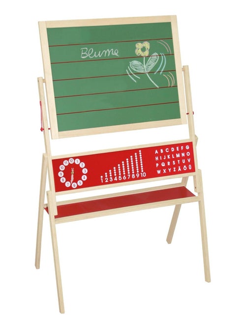 Dubbelzijdig draaibaar schoolbord met krijt- en magneetzijde voor kinderen ROBA - Kiabi