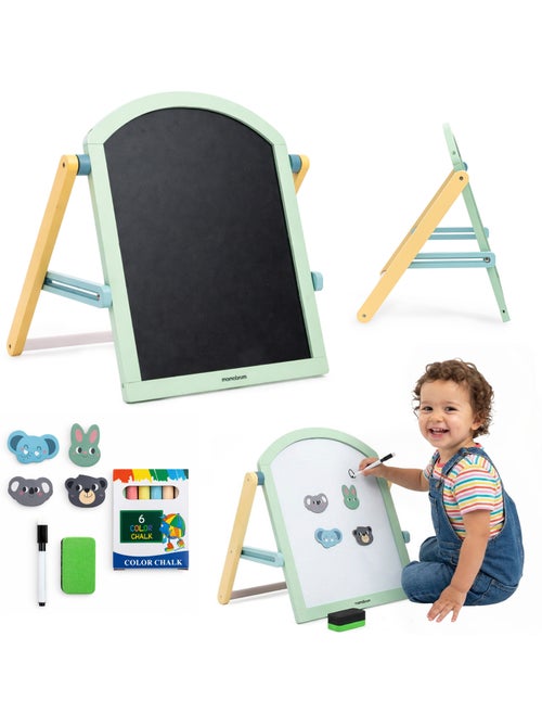 Dubbelzijdig educatief houten bord voor kinderen - Kiabi Dubbelzijdig educatief houten bord voor kinderen - Kiabi
