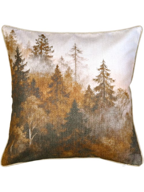 Dubbelzijdig kussen met aquarelprint bos - Kiabi Dubbelzijdig kussen met aquarelprint bos - Kiabi