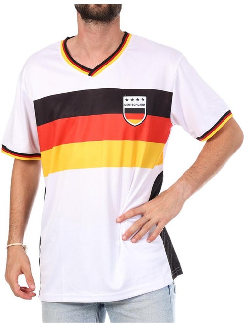 Duitsland Supporter T-shirt Wit Unisex Sport Zone - Kiabi Duitsland Supporter T-shirt Wit Unisex Sport Zone - Kiabi