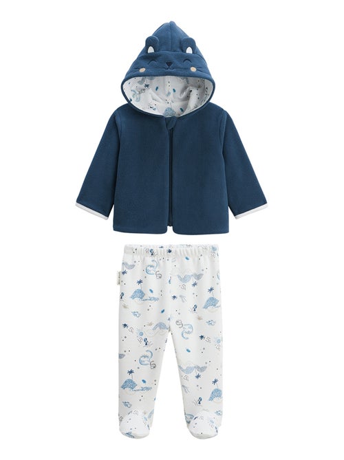 Dune Valley babyset: fleecejasje en fleecebroekje - Kiabi