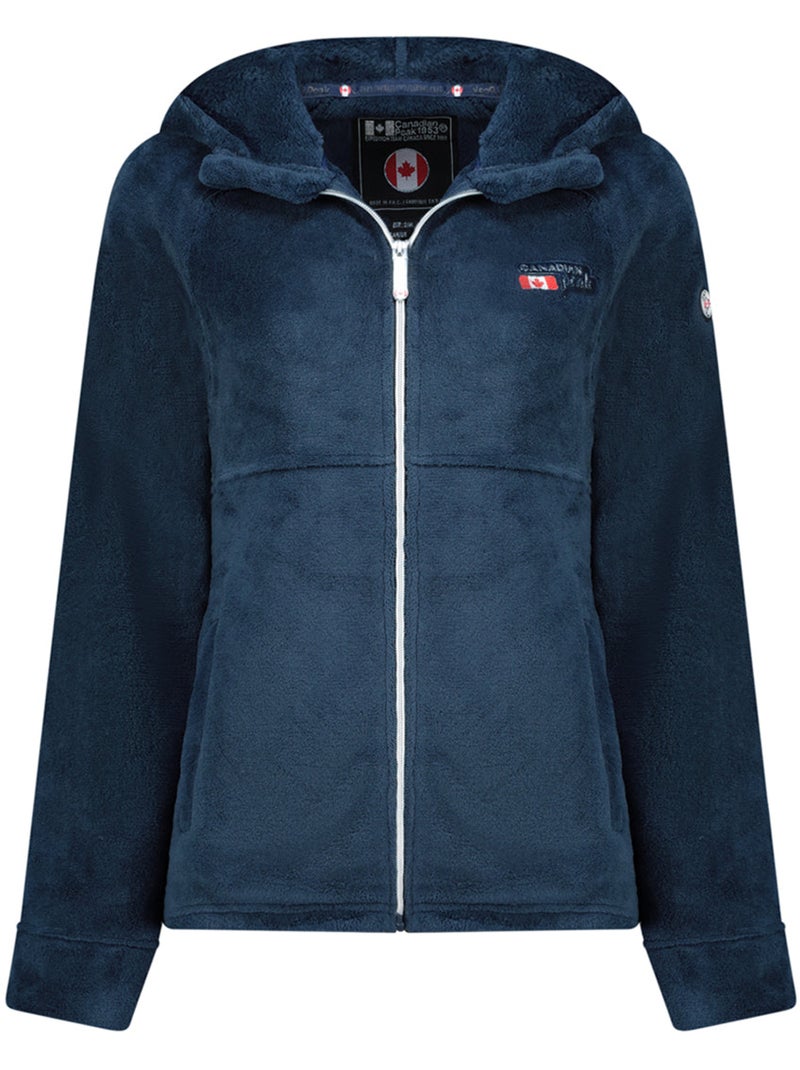 Dunne fleecevest met capuchon ulotteak – canadian peak Marineblauw - Kiabi