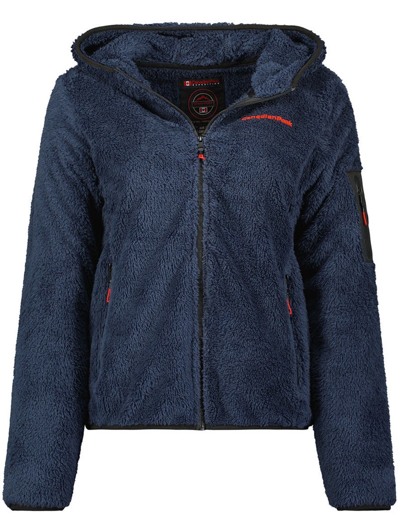 Dunne fleecevest met opstaande kraag ulebeak – canadian peak Marineblauw - Kiabi