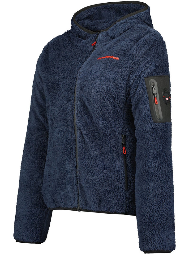 Dunne fleecevest met opstaande kraag ulebeak – canadian peak Marineblauw - Kiabi