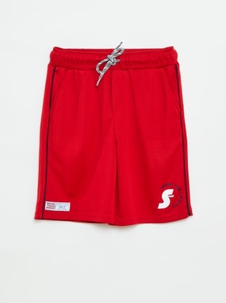 Dunne sportbermuda met zakken