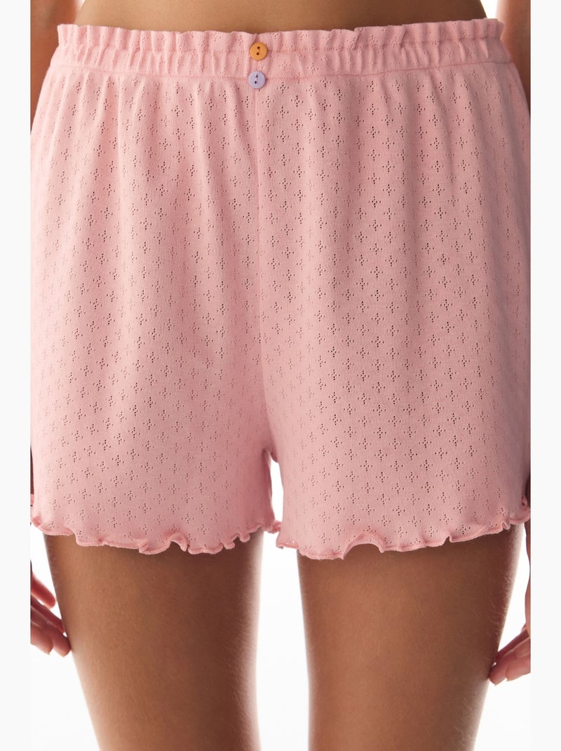 E sleep mode pointel short pyjamabroek penti Suikerroze - Kiabi