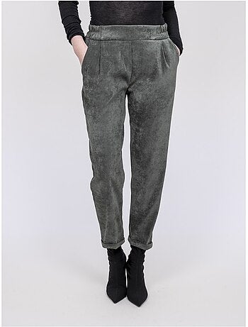 Ebila broek met fluweeleffect