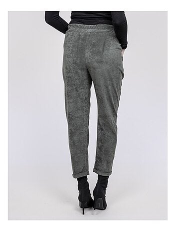 Ebila broek met fluweeleffect