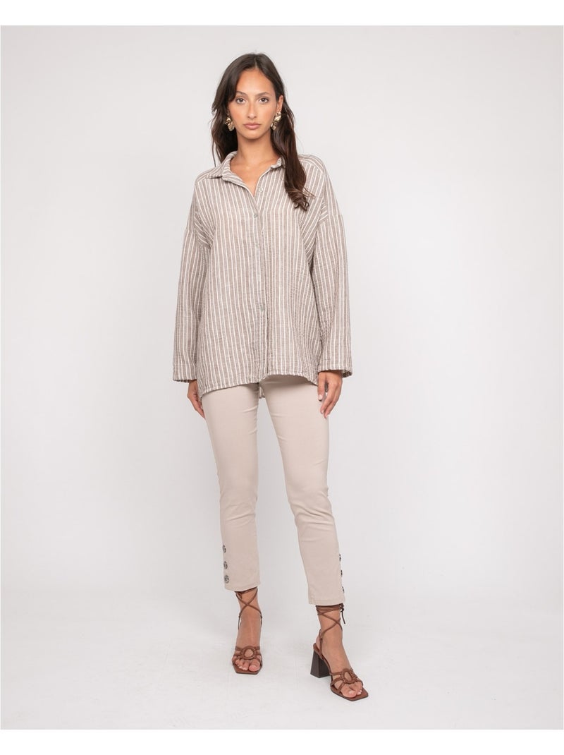 Eblie capri broek Beige - Kiabi