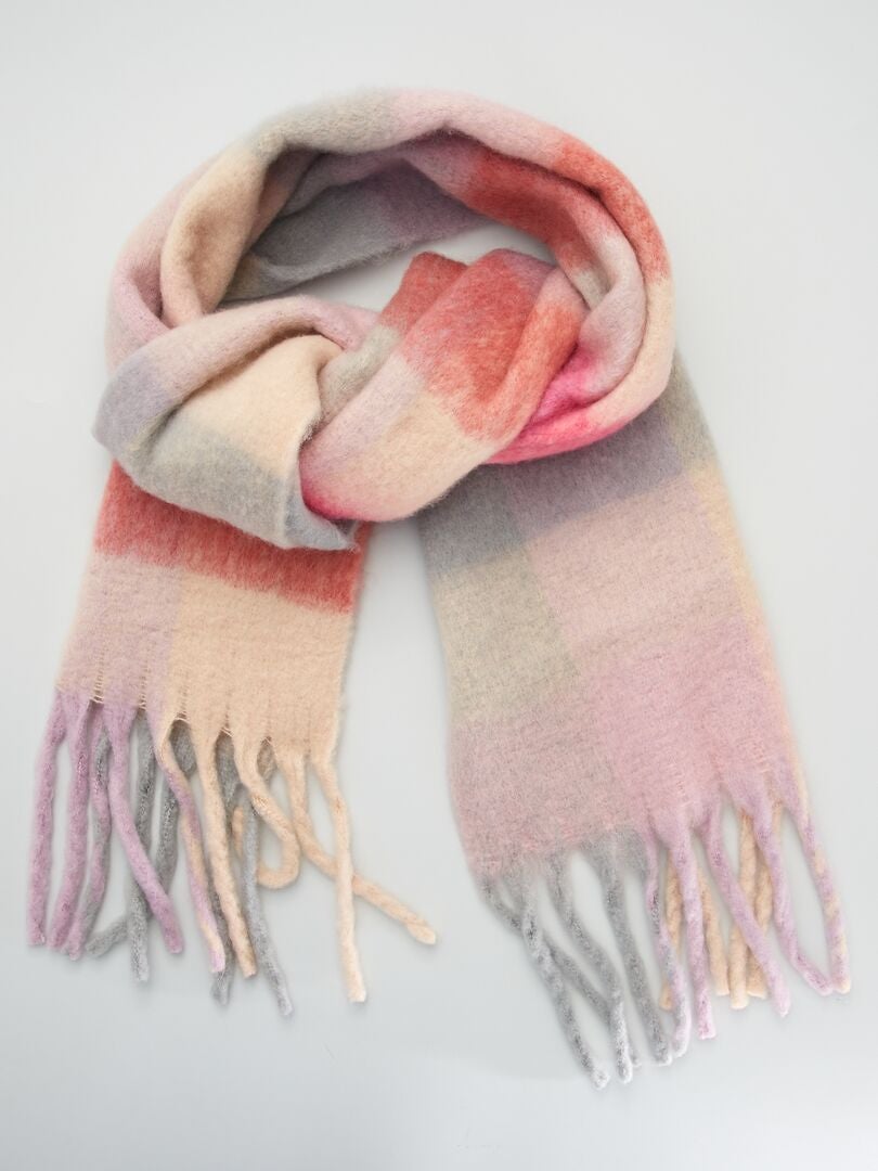 Echarpe,Foulard En Treillis Pour Hommes Et Femmes, Chaud, Classique