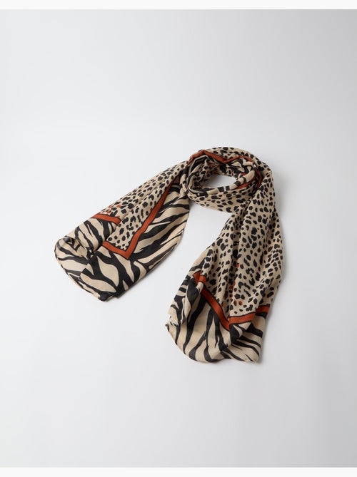 Écharpe à motif animal, mo fashion - Kiabi