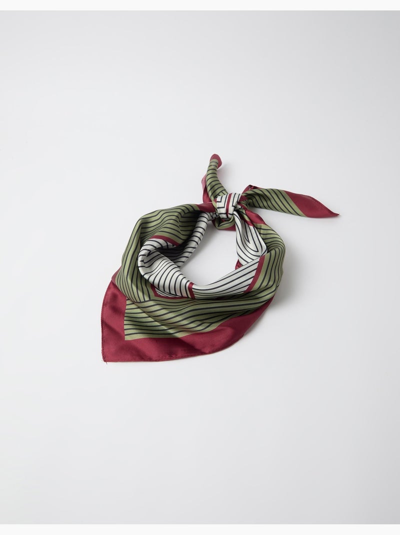 Écharpe à motifs géométriques, mo fashion Vert - Kiabi
