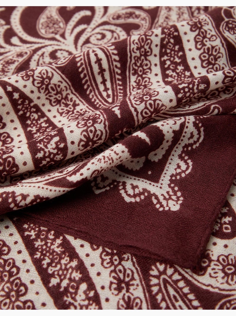 Écharpe à motifs paisley, mo fashion Rouge - Kiabi