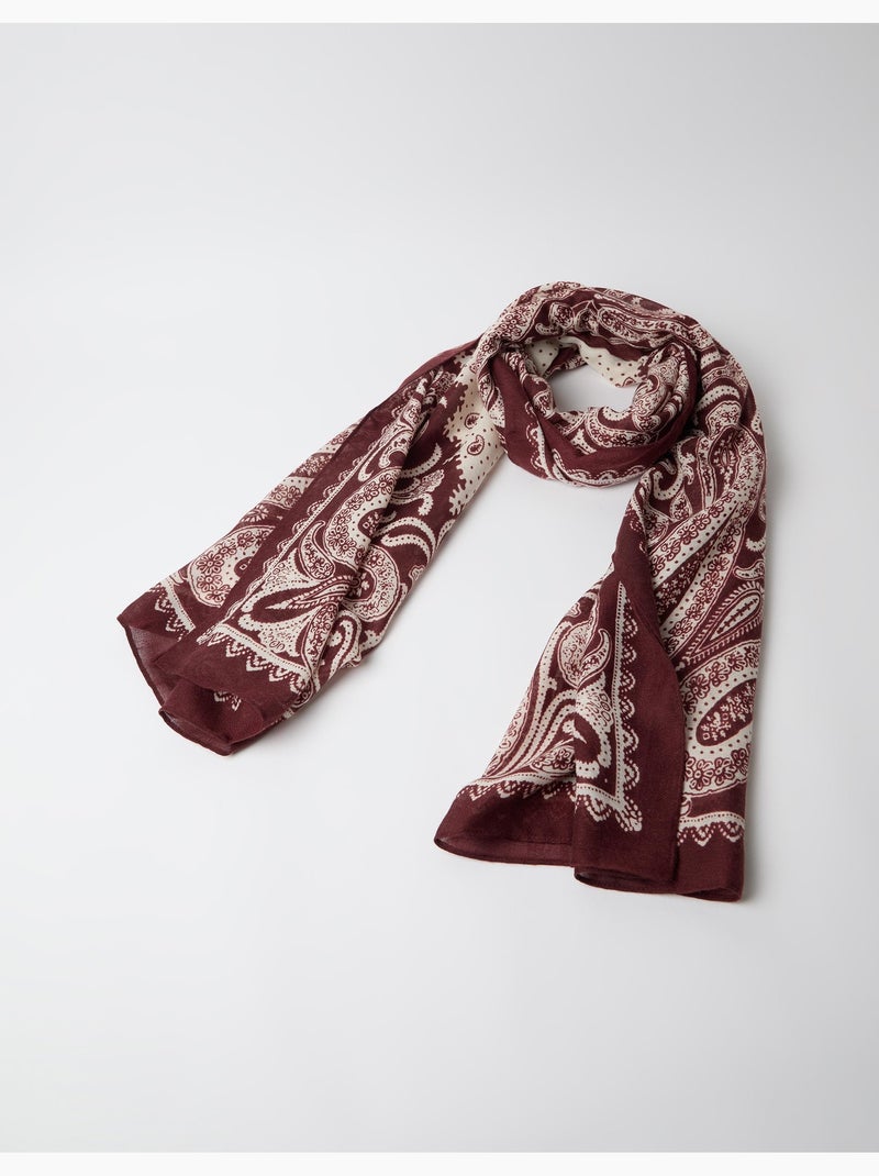 Écharpe à motifs paisley, mo fashion Rouge - Kiabi