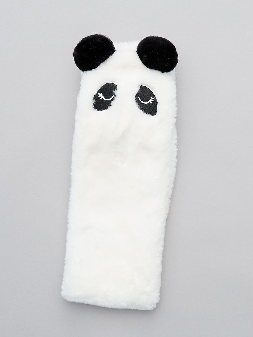 Écharpe à passant 'panda' blanc - Kiabi