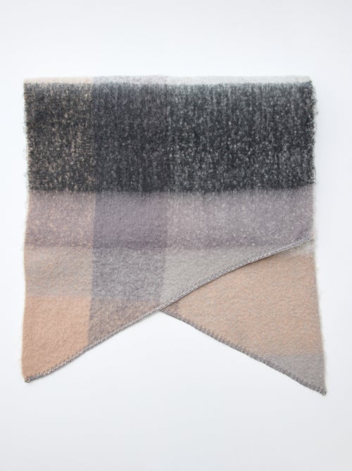 Echarpe douce à carreaux - Kiabi