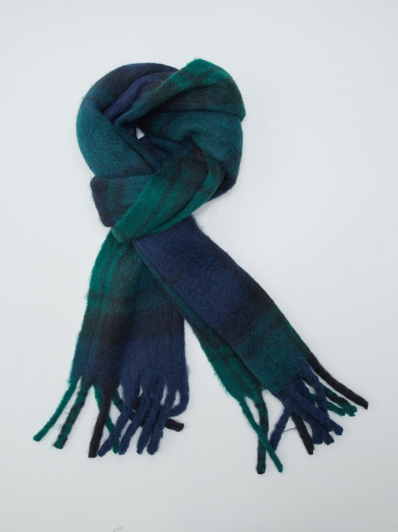 Echarpe en maille Bleu - Kiabi