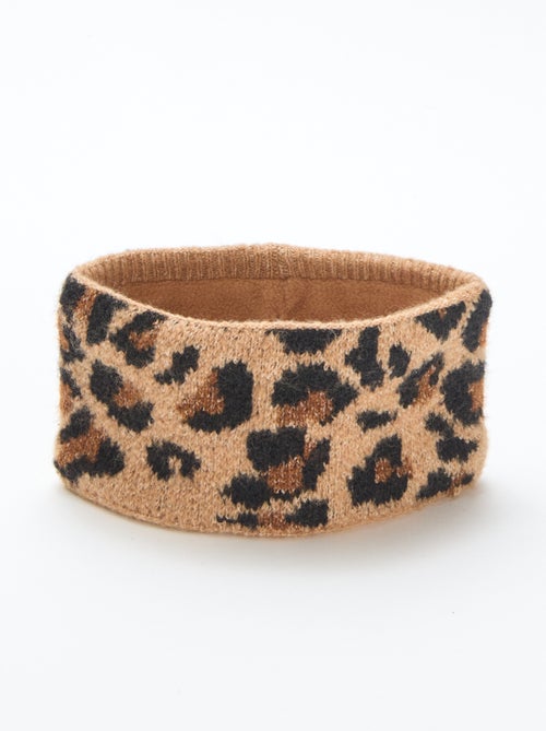 Echarpe en maille leopard - Kiabi