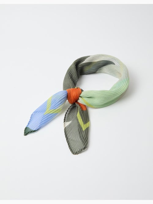 Écharpe plissée à motifs floraux, mo fashion - Kiabi