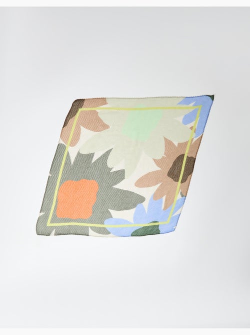 Écharpe plissée à motifs floraux, mo fashion - Kiabi