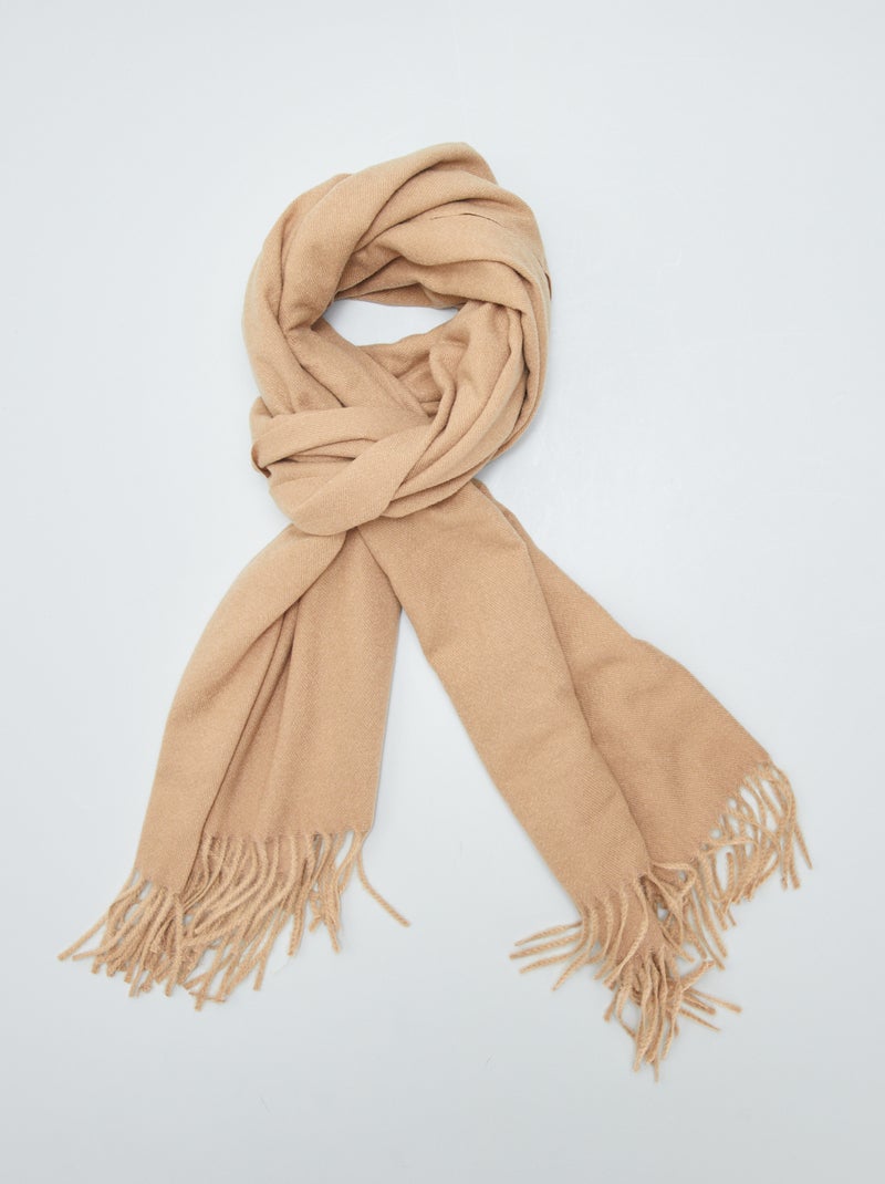 Echarpe unie Camel - Kiabi