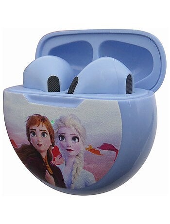 Écouteurs sans fil bluetooth la reine des neiges
