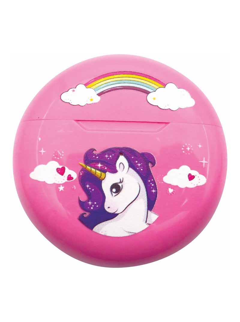 Écouteurs sans fil bluetooth licorne Rose - Kiabi