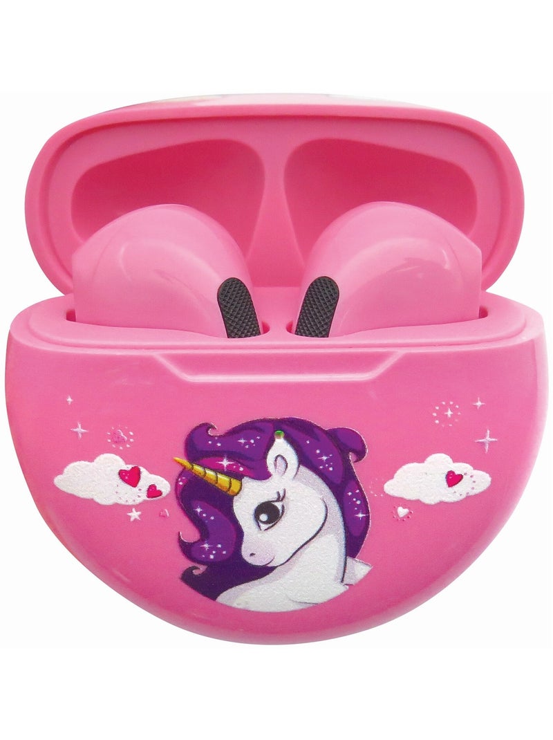 Écouteurs sans fil bluetooth licorne Rose - Kiabi