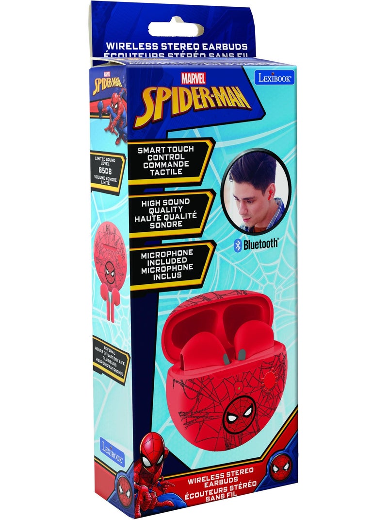 Écouteurs sans fil bluetooth spiderman Rouge - Kiabi