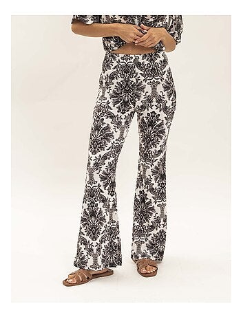 Edarzine flared broek met patroon