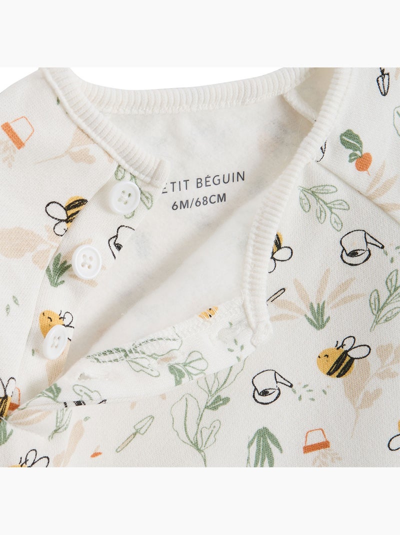 Eden baby fleece sweatshirt Beige - Kiabi