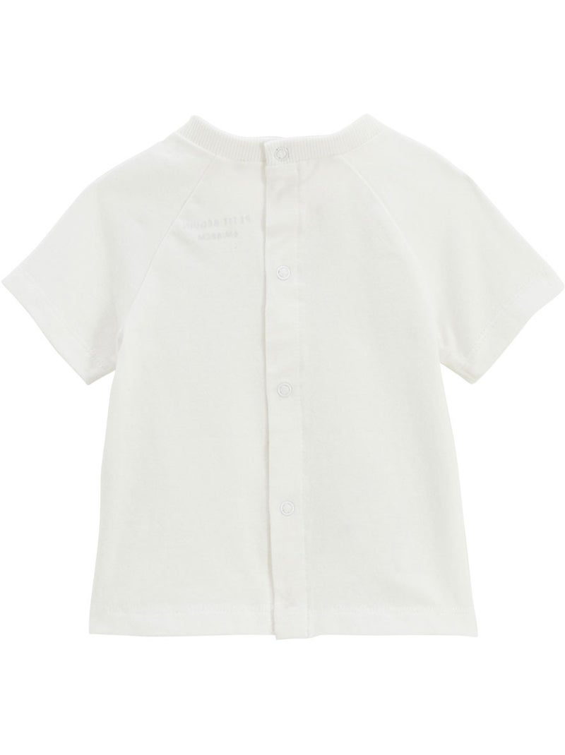 Eden baby set: t-shirt en katoenen gaasbroekje Beige - Kiabi