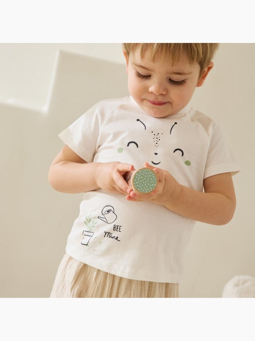 Eden baby set: t-shirt en katoenen gaasbroekje - Kiabi