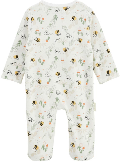 Eden babypyjama van fluweel met brugopening - Kiabi