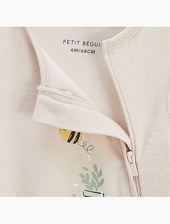 Eden babyvelours pyjama met ritssluiting