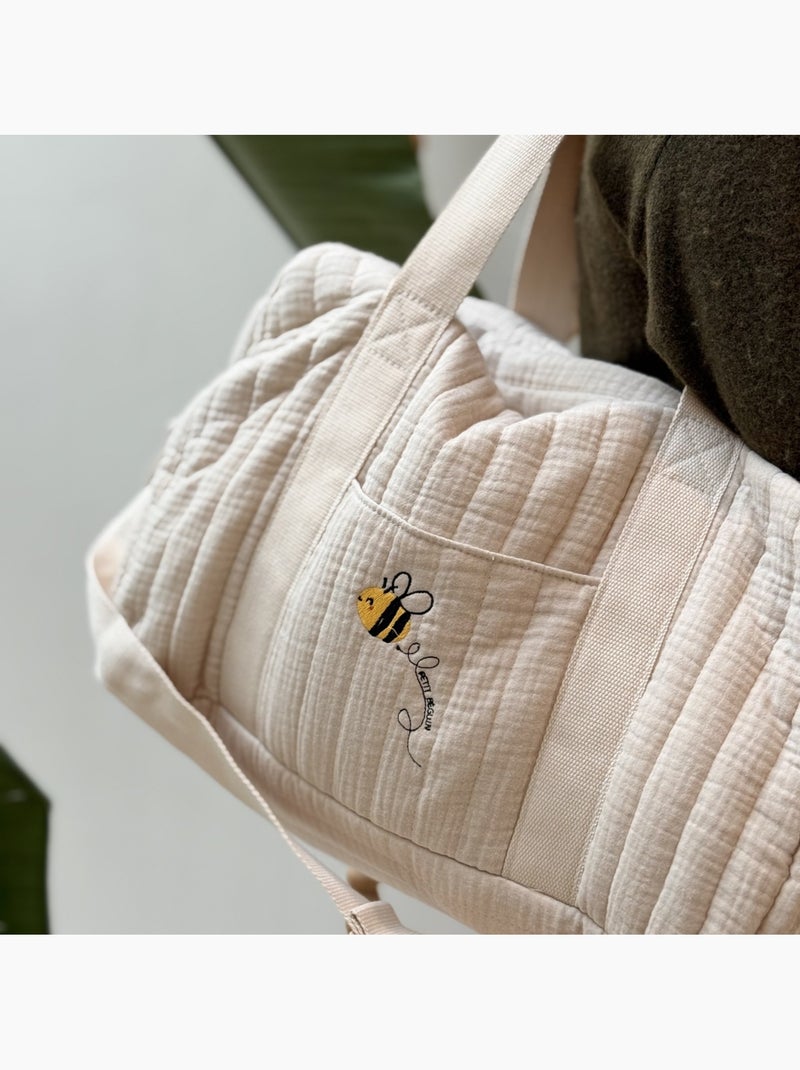 Eden katoenen gaas luiertas Beige - Kiabi
