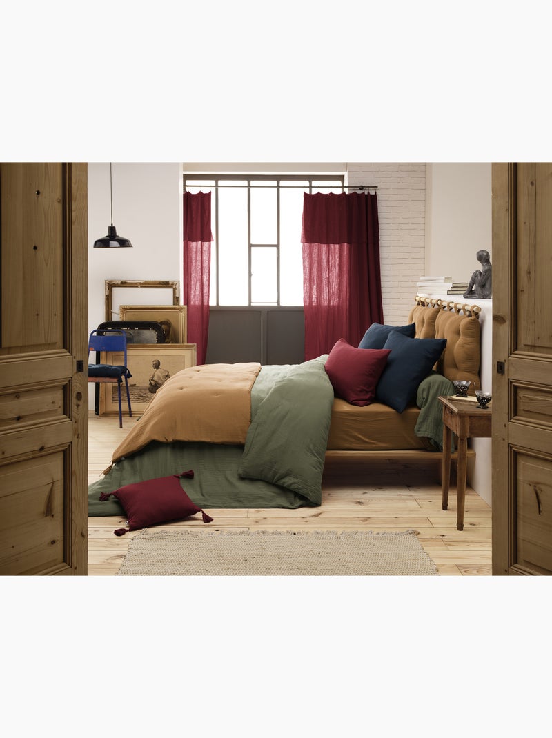 Édredon – double gaze de coton 125 gr/m² – ultra doux - gaïa Camel - Kiabi