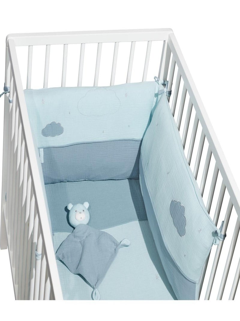 Edredon en coton - sauthon Bleu - Kiabi