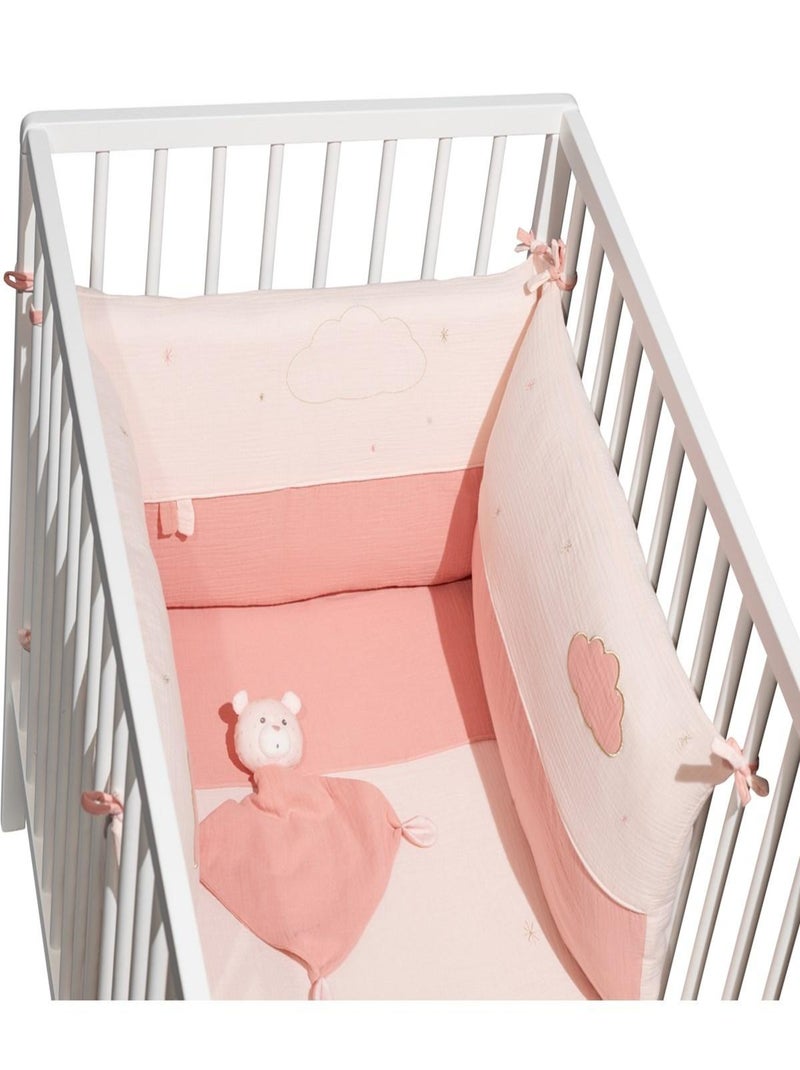 Edredon en coton - sauthon Rose - Kiabi