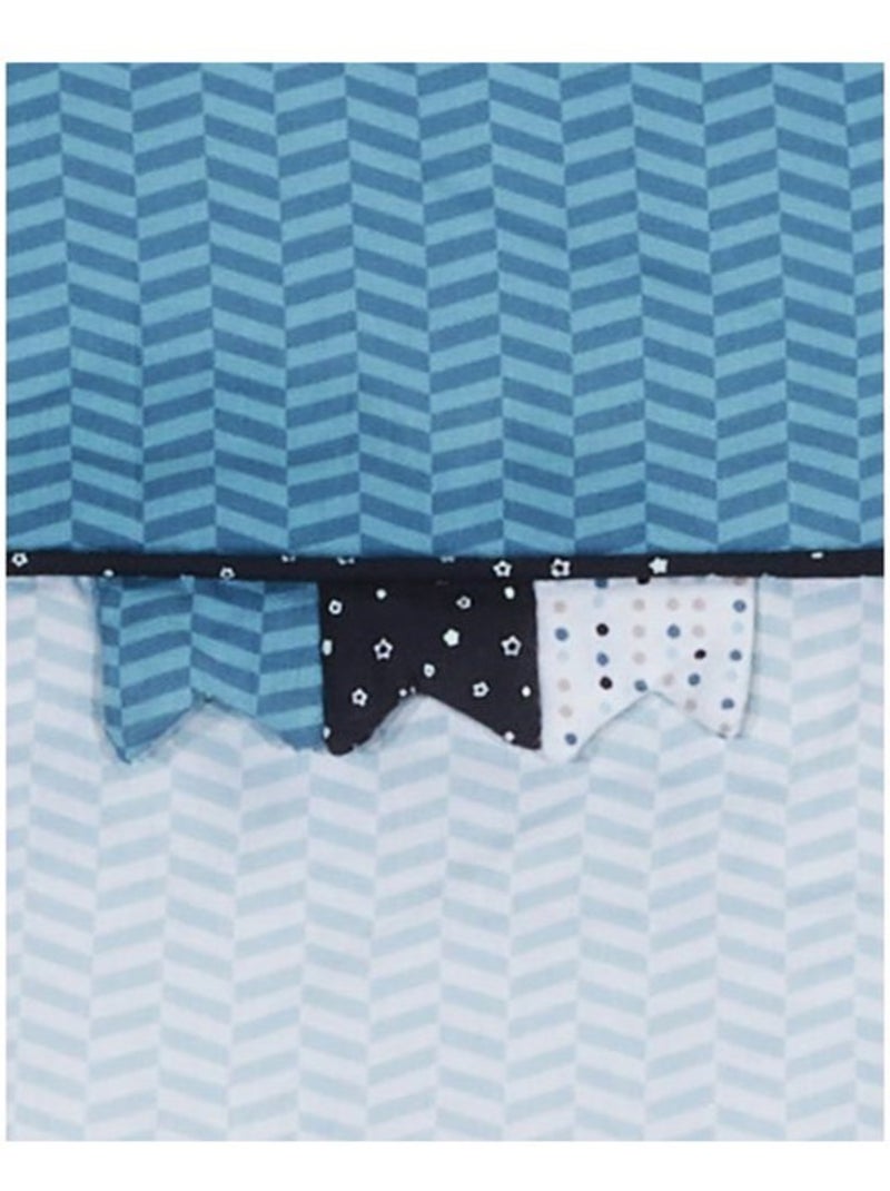 Edredon lit en coton - sauthon Bleu - Kiabi