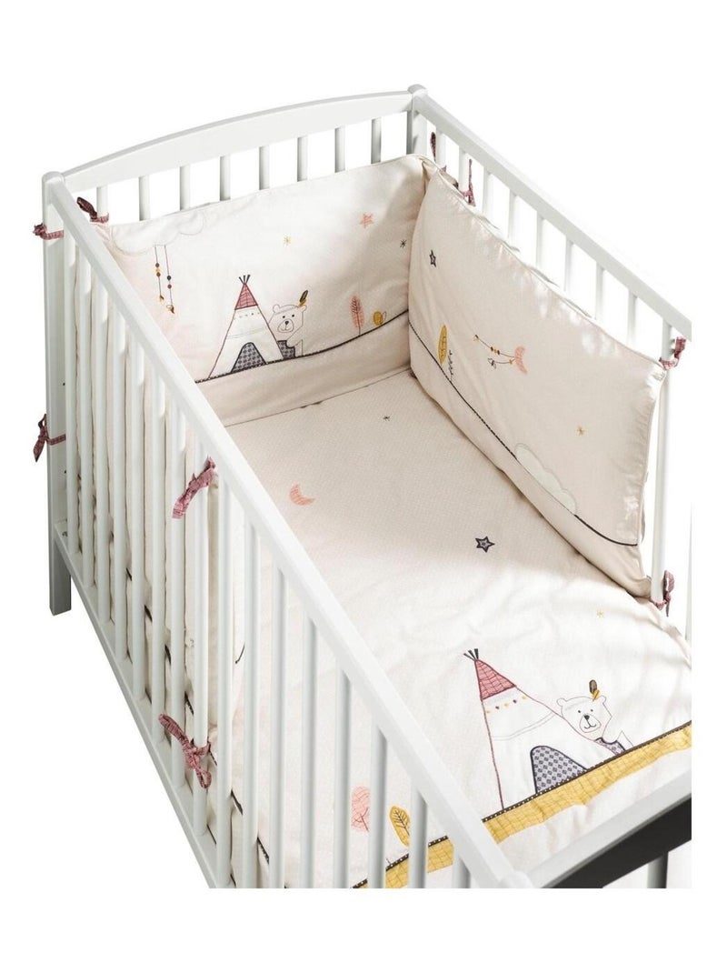 Edredon pour lit en coton - sauthon Beige - Kiabi
