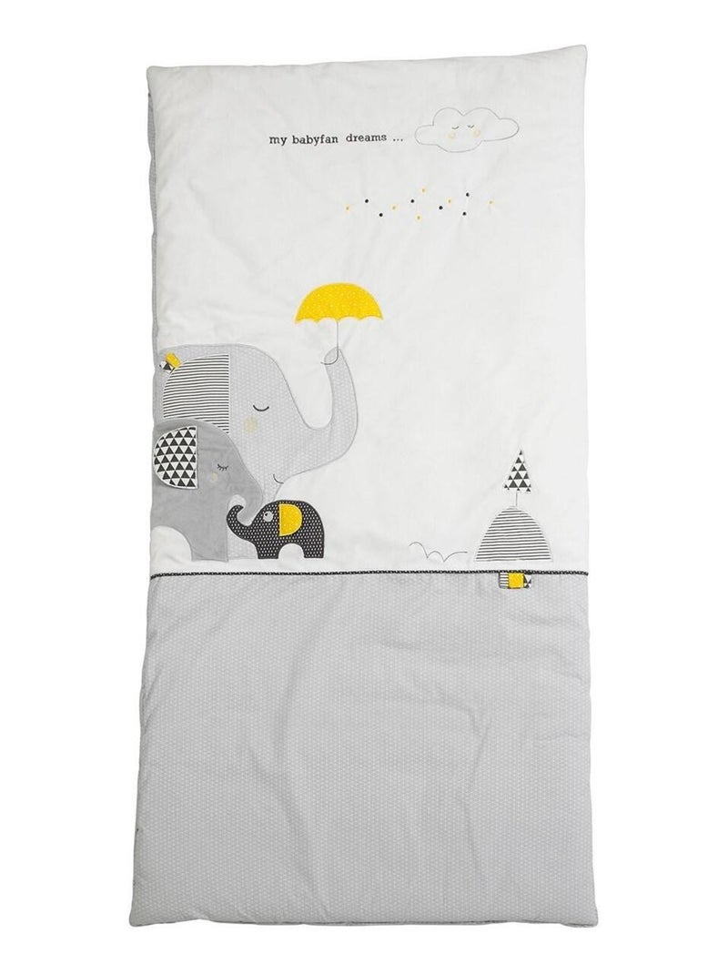 Edredon pour lit en coton - sauthon Gris - Kiabi