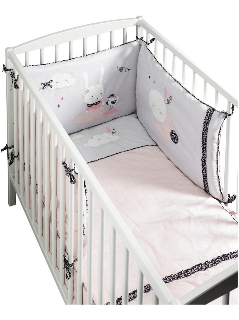 Edredon pour lit en coton - sauthon Rose - Kiabi