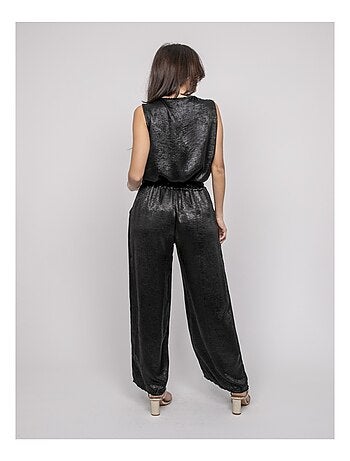Edwina metallic flowy broek