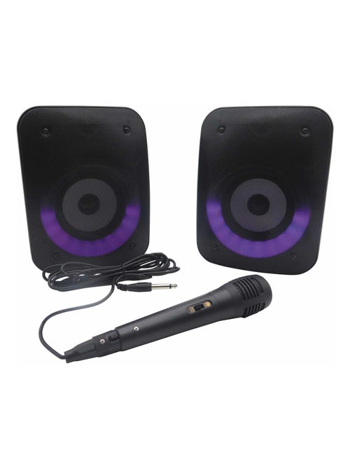Een paar krachtige stereo bluetooth luidsprekers iparty® - Kiabi Een paar krachtige stereo bluetooth luidsprekers iparty® - Kiabi