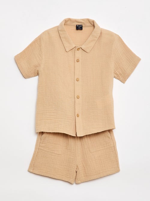 Een tweedelige set hemd + short - Kiabi