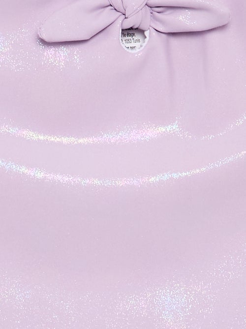 Ééndelig zwempak van glanzende stof - Kiabi